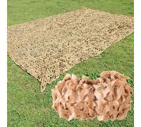 YHBZ Malla de Camuflaje Reforzada,Red de Sombra de Arena,Red de Camuflaje de Caza,Vela de Sombra Anti-Ultravioleta/Anti-Edad,para Camping,Decoración,Cubierta De Coche,3x3m(10 * 10ft)