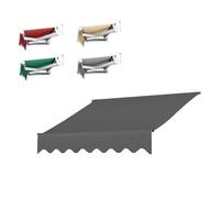 YHDMDQ 300x250cm Lona De Repuesto Retráctil para Toldo De Patio (sin Marco) Cubierta del Toldo De La Sombra del Sol Tela De Repuesto para Toldo 280g 100% Poliéster para Terraza(Gray,3x2.5m/10x8ft)