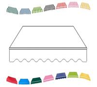 YHDMDQ 3x2m 4x3m 5x4m Lona para Toldo Exterior, Tela De Repuesto para Toldo, Tela Impermeable Poliéster, Techo De Repuesto para Toldo para Restaurantes Tiendas Puertas De Mercado(White,5x4m/16x13ft)