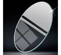 YHDMDQ 40/50/60cm Tablero De Mesa De Vidrio Templado, Superficie Mesa Redonda Transparente, Bandeja De Cristal De Repuesto para Mesas Auxiliares(42cm(16.53in))