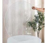 YHDMDQ 70/80/90cm Tablero De Mesa De Vidrio para Cocina, Redonda Cristales para Mesas, Superficie De Mesa De Repuesto Pulidos Planos para Restaurantes(100cm(39.37in))