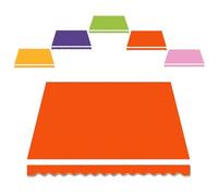 YHDMDQ Recambio De Tela para Toldo De Jardín Retráctil Paño Poliéster De Repuesto para Toldo Lona De Toldo Exterior Cubierta De Repuesto para Toldo 3.5x3m(Orange,3x2.5m/10x8ft)
