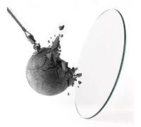 YHDMDQ Tablero De Mesa De Cristal, Panel De Cristal Redondo 38/48/58cm, Superficie De Mesa Transparente De Repuesto para Mesas De Comedor Café Restaurante(36cm(14.17in))