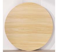 YHDMDQ Tablero De Mesa De Madera, Superficie De Mesa De Repuesto Redonda De 30 40 50cm para Mesas De Café De Comedor De Patio(Walnut,80cm(31.5in))