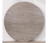 YHDMDQ Tablero De Mesa De Madera, Superficie De Mesa De Repuesto Redonda De 30 40 50cm para Mesas De Café De Comedor De Patio(Grey,60cm(23.62in))