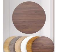 YHDMDQ Tablero De Mesa Redonda De Madera, Cubierta De Mesa De Repuesto De 80/90/100cm, Superficie De Mesas Multipropósito para Uso Comercial Hogar(Brown,40cm(15.75in))