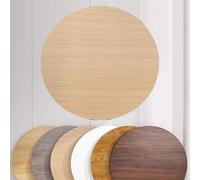 YHDMDQ Tablero De Mesa Redonda De Madera, Cubierta De Mesa De Repuesto De 80/90/100cm, Superficie De Mesas Multipropósito para Uso Comercial Hogar(Wood,80cm(31.5in))