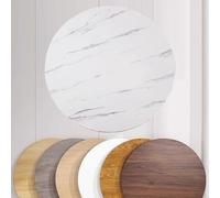 YHDMDQ Tablero De Mesa Redonda De Madera, Cubierta De Mesa De Repuesto De 80/90/100cm, Superficie De Mesas Multipropósito para Uso Comercial Hogar(White,60cm(23.62in))