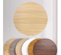 YHDMDQ Tablero De Mesa Redonda De Madera, Cubierta De Mesa De Repuesto De 80/90/100cm, Superficie De Mesas Multipropósito para Uso Comercial Hogar(Walnut,100cm(39.37in))