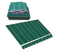 YHDMDQ Tela De Repuesto para Toldo, Lona Recambio para Toldo Jardín Patio Terraza Balcón Exterior, Toldo De Lona 4x3.5m Cubierta del Toldo, Vela De Sombra Recambio De Tela Lona(Green,3x2m/10x6.5ft)