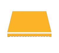 YHDMDQ Tela De Toldo Exterior, Techo De Repuesto para Toldo Retráctil, 3x2m 4x3m 5x3m Lona Recambio para Toldo, Cubierta Protectora para Toldo Jardín Patio Terraza(Yellow,3.5x2.5m/12x8ft)