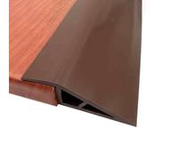 YHDMDQ Tira De Umbral De Autoadhesivo, Tira De Transición De Suelo De PVC, Riel De Transición Puerta Piso Impermeable, para Juntas Entre Suelo Y Baldosa(Coffee)