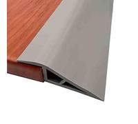 YHDMDQ Tira De Umbral De Autoadhesivo, Tira De Transición De Suelo De PVC, Riel De Transición Puerta Piso Impermeable, para Juntas Entre Suelo Y Baldosa(Gray)