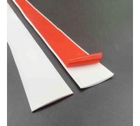 YHDMDQ Tira De Umbral De PVC De 100cm, Tira De Cubierta De Piso Laminado, Tira Divisoria De Puerta De Piso Autoadhesiva, Perfil De Transición para Unir Huecos De Suelo(White,W 40mm)