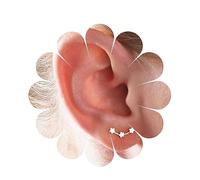 Yheakne Boho Star Ear Climber y Vintage Festival Crawler Cluster Studs Pendientes para Mujeres y Niñas