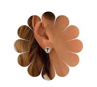 Yheakne Vintage Perla Esmeralda Pendientes De Cristal De Oro Oval Esmeralda Pendientes De Perlas Pendientes De Perlas Pendientes De Esmeralda Verde Joyas Para Mujeres Y Niñas