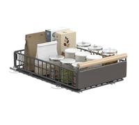 YheenLf 1 Paquete Cajones Extraibles para Cocina, Cajón Extraíbles, Gavetas Deslizantes para Armarios, Organizador de Cajone con Asa, para Baño, Debajo del Fregadero, 39.5×23.5×11cm