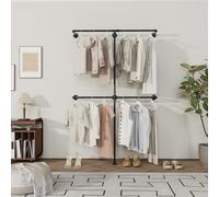YheenLf Metal Perchero pie, Armario Abierto Vestidor, perchero pared, clothing rack, barra para colgar ropa, colgadores de ropa, Vestidores Armarios, 120x180cm