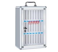 YHEIANJ Gabinete para Guardar teléfonos celulares, Caja para Guardar teléfonos celulares, Escuela, fábrica, Laboratorio, gabinete para teléfonos móviles, gabinete para administra,Silver 48 bits