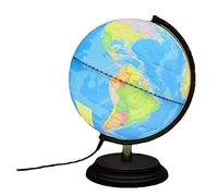 YHEIANJ Globo terráqueo Giratorio práctico con Soporte, 7,8 Pulgadas, Retro, HD, geográfico, para decoración de Escritorio, Herramientas educativas.，Blue Without Light