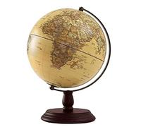 YHEIANJ Globo terráqueo práctico con Base de Madera, Globo terráqueo HD fácil de Leer para la Escuela, la Oficina, el Estudio, Globos geográficos, decoración, herramien