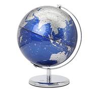 YHEIANJ Globo terráqueo práctico con Base de Metal, Globos geográficos de Alta definición de 7,8 Pulgadas de diámetro para Estudio, Oficina, Adornos, Herramientas educa，Blue a