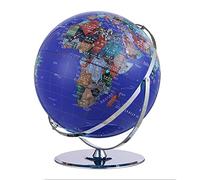 YHEIANJ Globo terráqueo práctico con luz LED, fácil de Leer, HD, 16,5 Pulgadas, geográfico, con Soporte para decoración de Escritorio, Herramientas educativas.