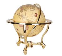 YHEIANJ Globo terráqueo práctico de Lujo con Soporte, Globo terráqueo Retro para Oficina, Estudio en casa, Globos geográficos, decoración única, Herramientas educativas，Style D