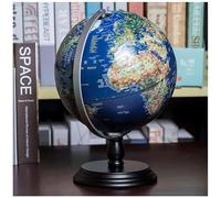 YHEIANJ Globo terráqueo Recargable detallado con LED Incorporado, diámetro de 12 pulgadas/30 cm, Globo terráqueo geográfico bilingüe en Chino e inglés, Nuevo，B