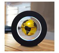 YHEIANJ Globo terráqueo Redondo de 3 Pulgadas, Globo Flotante Iluminado con levitación, Mapa de la Tierra, luz LED eléctrica, Mapa del Mundo, decoración de Oficina, GLO,B