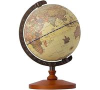 YHEIANJ Globo terráqueo Vintage, Globo terráqueo Antiguo Decorativo de Escritorio, Globos educativos de geografía de la Tierra con Soporte, Globos pequeños para niños, ，14cm Diameter
