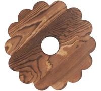 YHEIANJ Palet para Plantas con Ruedas giratorias, Bandeja para macetas de Exterior, Bandeja para Servir, Soporte Redondo Ajustable, Carrito de Metal para Plantas con Ruedas, sopo,Brown 25X25CM