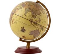 YHEIANJ Versión Detallada en inglés, diseño de Globo con Marco de Metal, Globo terráqueo Giratorio, Globo Educativo/geográfico, decoración de Escritorio, Nuevo,No Light 32CM