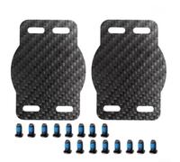Yhenlovtt 2 almohadillas de pedal de fibra de carbono diseñadas para WAHOO para SPEEDPLAY para cero compatibilidad con variantes de grosor de 0,5 mm, 1 mm, 2 mm (2 mm)