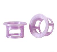 Yhenlovtt 2 extremos de manillar de bicicleta impresos en 3D, para barras de caída de carretera, ultraligeras, antideslizantes, varios colores (morado)