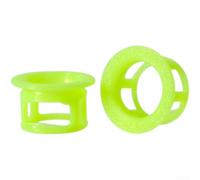 Yhenlovtt 2 extremos de manillar de bicicleta impresos en 3D, para barras de caída de carretera, ultraligeras, antideslizantes, varios colores (verde)
