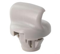 Yhenlovtt 2 piezas de visera de sol gris Abs Nota izquierda para Sylphy soporte derecho de repuesto compatible con Versa Clip para Sentra para Juke para Tiida para Plus para Frontier