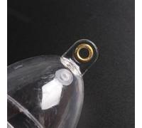 Yhenlovtt 3 flotadores de pesca de burbujas en línea con bolas huecas para pesca en el mar, río, lago, blanco transparente y azul (azul transparente)