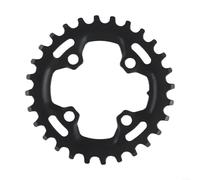 Yhenlovtt 64BCD 28T Anillo de cadena estrecho ancho de acero único para MTB Bielas de repuesto Negro Ligero Ciclismo Parte