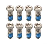 Yhenlovtt 8 pernos de cadena de bicicleta de carretera de acero inoxidable tornillos de montaje T20 Torx Hardware para Sram Rival-AXS Fuerzas rojo 12 velocidades