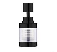 Yhenlovtt Accesorio de filtro de agua del grifo con control de flujo de 3 engranajes, aireador de polipropileno a prueba de salpicaduras para fregadero de cocina y baño, rotación de 360°, se adapta a