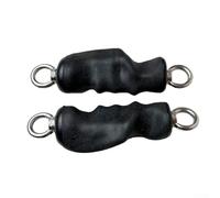 Yhenlovtt Accesorio para el pecho de cable, asas de agarre suave para cuerda de tríceps, ejercicios de tracción hacia abajo, manijas negras de gimnasio para tener brazos y entrenamientos de espalda