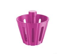 Yhenlovtt Accesorios de cono de prensa de papel de filtro, B75, estilo compatible con bricolaje, con centro hueco para aplicación de café, acanalado con preparación (rosa)