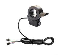 Yhenlovtt Acelerador de pulgar eléctrico impermeable para bicicleta, acelerador izquierdo y derecho, unidad de agarre de control manual de repuesto de 5 pines