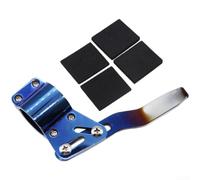 Yhenlovtt Adaptador de barra de control de señal de extensión de volante de aluminio para coche, 12,5 cm de longitud con compatibilidad de 18-28 mm de diámetro, ligero 100 g Bu(HALF-BAKED AZURE)