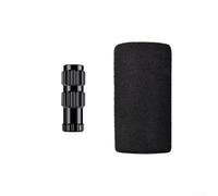 Yhenlovtt Adaptador de bomba de bicicleta, extensor de válvula de aleación de aluminio con funda resistente a la congelación, inflador compacto para válvulas Presta y ciclismo MTB de carretera (negro)