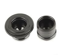 Yhenlovtt Adaptador de eje pasante de liberación rápida para eje pasante, tapa de extremo para ejes delanteros de 9 a 15 mm y traseros de 10 a 12 mm, aleación de aluminio negro (12S135 mm)