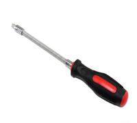 Yhenlovtt Adaptador de llave de vaso de 1/4 pulgadas con eje flexible para reparación de abrazaderas de manguera, herramienta de destornillador de tuerca de acero de 250 mm, mango ergonómico para