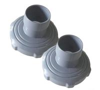 Yhenlovtt Adaptador de manguera Skimmer 11238, conector de vacío de piscina de PVC para piscinas sobre el suelo, compatible con marcos INTEX, gris, ajuste (2 piezas)