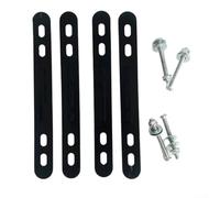 Yhenlovtt Adaptador de soporte trasero de acero, soporte trasero para bicicleta eléctrica, scooter, bicicleta de montaña plegable (negro)